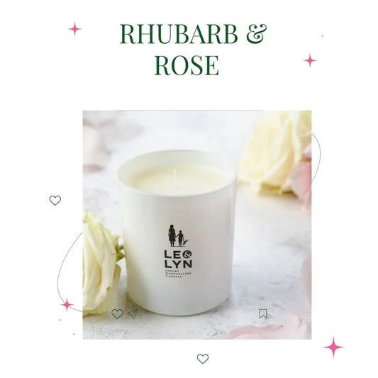 Rhubarb & Rose– Luxury Candle